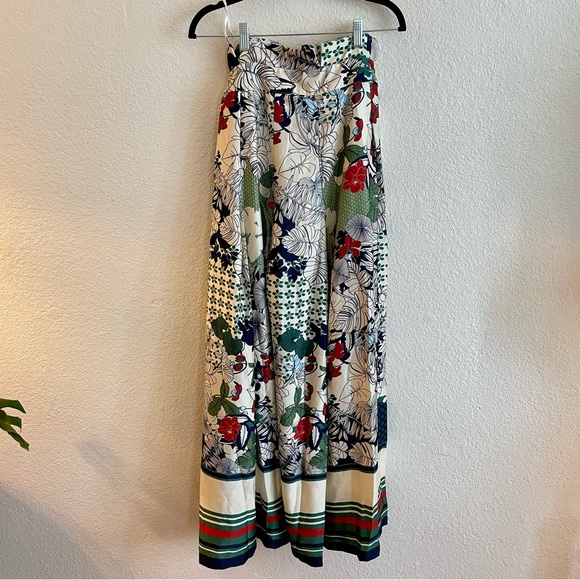 Gracia Nature Tie Waist Long Loose Palazzo Pants Size M - Picture 3 of 8